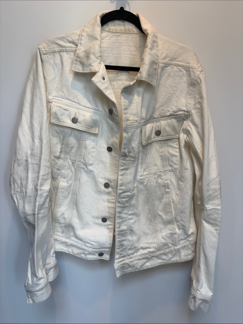 Balmain “Dirty” White Jean Jacket